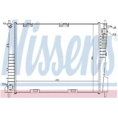 NISSENS 67284 Aluminium Kühler - Soldered Cooling Fins NISSENS 67284 Aluminium Kühler - Soldered Cooling Fins