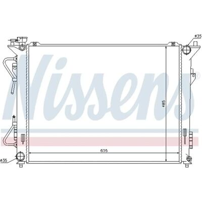 Nissens Radiator - Passer til Hyundai og Kia Nissens Radiator - Passer til Hyundai og Kia
