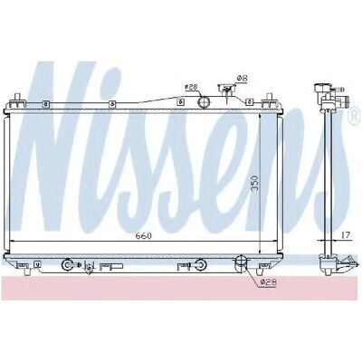 Nissens 68115 Radiateur en aluminium - Radiateur - Publicité Nissens 68115 Radiateur en aluminium - Radiateur - Publicité
