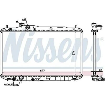 NISSENS 68134A Alumiiniradiatori Honda Civic 8 Hatchback - Radiatori NISSENS 68134A Alumiiniradiatori Honda Civic 8 Hatchback - Radiatori