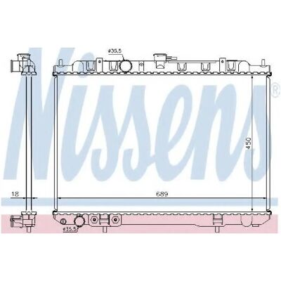 Nissens 68704 Radiator - Motor kjølesystem Nissens 68704 Radiator - Motor kjølesystem