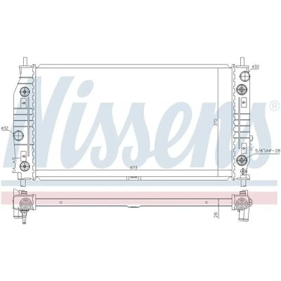 NISSENS 69016 Aluminium Radiator - Chrysler 300M NISSENS 69016 Aluminium Radiator - Chrysler 300M