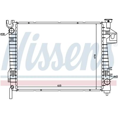 NISSENS 69018 Aluminiumkühler - Kühlung NISSENS 69018 Aluminiumkühler - Kühlung