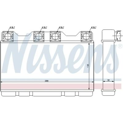 Nissens Heater Core - Interior - Aluminium - BMW 7 Series E38 Nissens Heater Core - Interior - Aluminium - BMW 7 Series E38