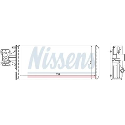 NISSENS 71804 Warmtewisselaar - Interieurverwarming NISSENS 71804 Warmtewisselaar - Interieurverwarming