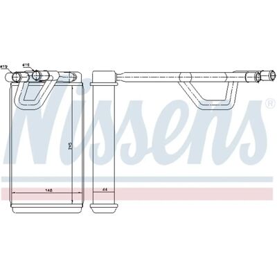 NISSENS NP300 Navara Varmeradiator - Varmer system NISSENS NP300 Navara Varmeradiator - Varmer system