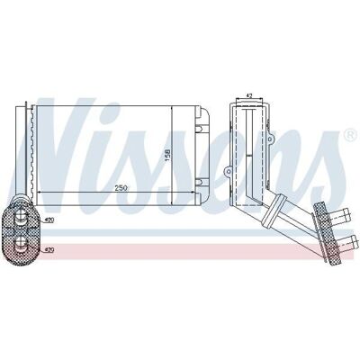 Nissens Radiator - Kompatibel mit VW Sharan Van 1.8-2.8 Nissens Radiator - Kompatibel mit VW Sharan Van 1.8-2.8
