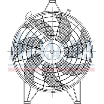 NISSENS 85531 Radiatorihihdin tuuletin - Tuuletin (Radiator) NISSENS 85531 Radiatorihihdin tuuletin - Tuuletin (Radiator)