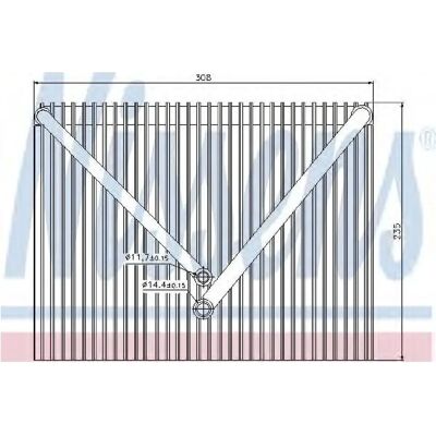 Nissens 92257 Evaporatore - Volvo S60, S70, S80, V70 Nissens 92257 Evaporatore - Volvo S60, S70, S80, V70