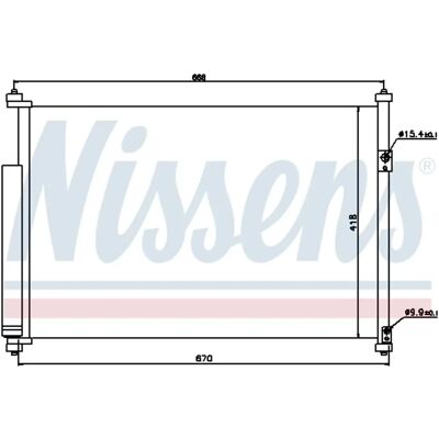 Nissens 940012 Aluminium-Klimakondensator - Klimakondensator für Auto Nissens 940012 Aluminium-Klimakondensator - Klimakondensator für Auto