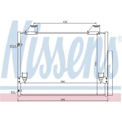 Toyota Hilux 2.5 D - Αλουμινένιος Συμπυκνωτής A/C Toyota Hilux 2.5 D - Αλουμινένιος Συμπυκνωτής A/C