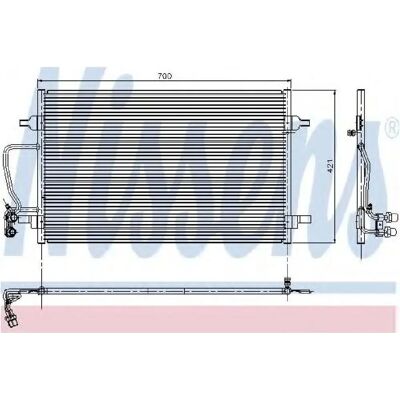 Nissens 4d0260401a Aluminium Kondensator til Audi A8 D2 Nissens 4d0260401a Aluminium Kondensator til Audi A8 D2