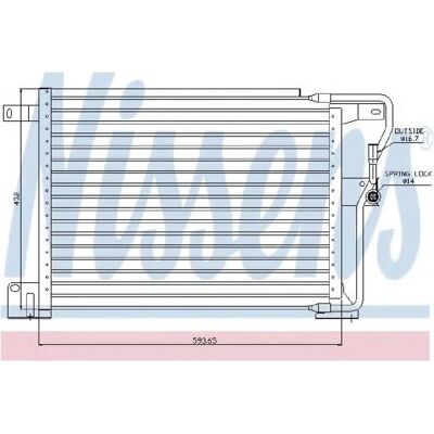 Nissens 94346 Aluminium Klimakondensator - Auto Klimaanlage Nissens 94346 Aluminium Klimakondensator - Auto Klimaanlage