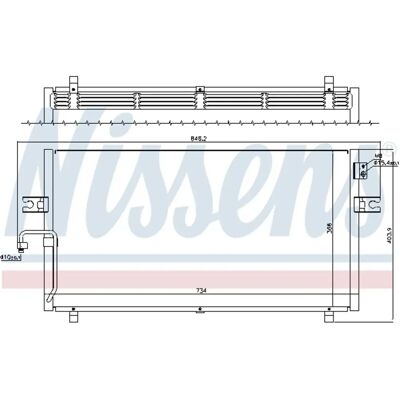 NISSENS 94499 Aluminium Klimakühler - Klimaanlage NISSENS 94499 Aluminium Klimakühler - Klimaanlage
