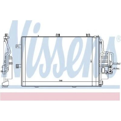 NISSENS 94546 Aluminium A/C Kondensor - Opel Corsa C & Combo C NISSENS 94546 Aluminium A/C Kondensor - Opel Corsa C & Combo C