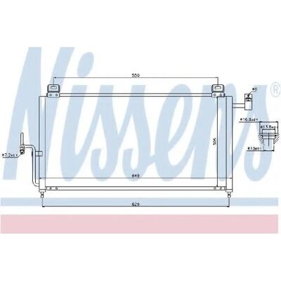 NISSENS 94720 Condensatore in alluminio per Mazda 323 F 6 - Climatizzazione NISSENS 94720 Condensatore in alluminio per Mazda 323 F 6 - Climatizzazione
