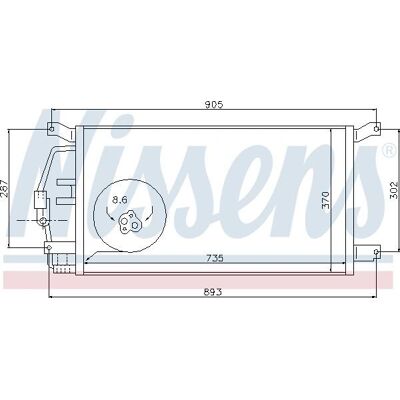 Nissens 94797 Bil A/C Kondensator - Bil Aircondition Del Nissens 94797 Bil A/C Kondensator - Bil Aircondition Del