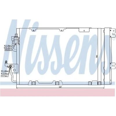 Nissens 94809 Aluminium Klimakondensator mit Trockner - First Fit Nissens 94809 Aluminium Klimakondensator mit Trockner - First Fit