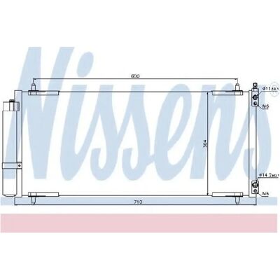 Nissens 94830 Condensatore aria condizionata in alluminio con disidratatore - Ricambio clima Nissens 94830 Condensatore aria condizionata in alluminio con disidratatore - Ricambio clima