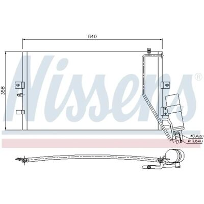 NISSENS 94862 Συμπυκνωτής με αποξηραντήρα - Ψυκτικός ψυγείο NISSENS 94862 Συμπυκνωτής με αποξηραντήρα - Ψυκτικός ψυγείο