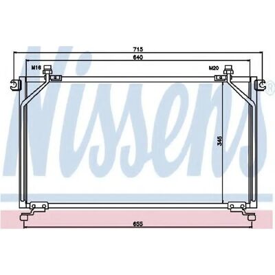 Nissens 94863 Klimakondensator für Ford Maverick Nissan Terrano Nissens 94863 Klimakondensator für Ford Maverick Nissan Terrano