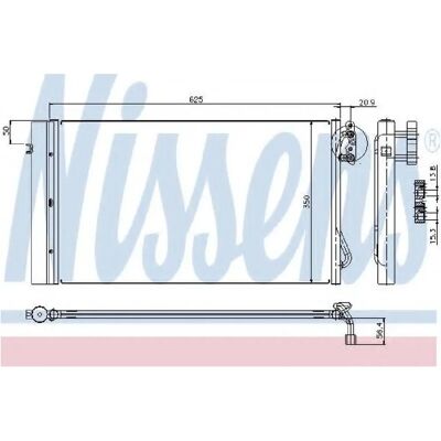 Nissens 94873 Condensatore di Climatizzazione in Alluminio con Trockner - Condensatore di Climatizzazione Nissens 94873 Condensatore di Climatizzazione in Alluminio con Trockner - Condensatore di Climatizzazione