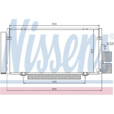 Nissens Subaru Outback Aircondition Kondensator - R134a, Aluminium, First Fit Nissens Subaru Outback Aircondition Kondensator - R134a, Aluminium, First Fit