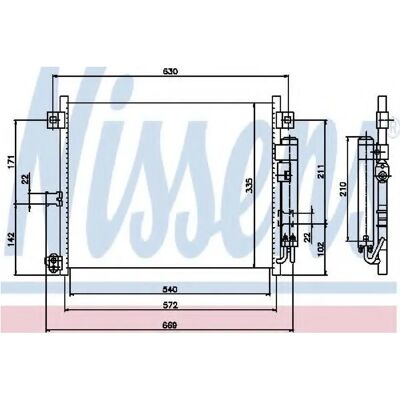 NISSENS 94949 - Condensador de ar condicionado com desumidificador para Mazda MX-5 3 NISSENS 94949 - Condensador de ar condicionado com desumidificador para Mazda MX-5 3