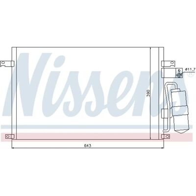 Nissens 94978 Aluminium A/C Kondensor til Chevrolet Epica - Første montering Nissens 94978 Aluminium A/C Kondensor til Chevrolet Epica - Første montering