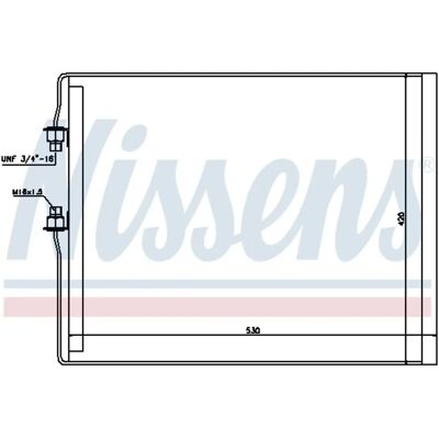 NISSENS 94990 Aluminium Kondensator - Klimaanlage NISSENS 94990 Aluminium Kondensator - Klimaanlage