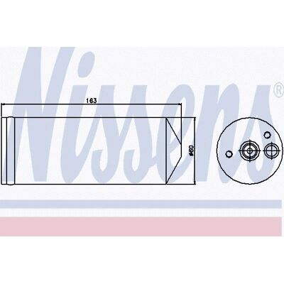 Nissens 95362 - Sécheur de climatisation pour Chrysler/Dodge 2.4 Nissens 95362 - Sécheur de climatisation pour Chrysler/Dodge 2.4