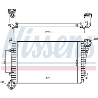 Nissens Intercooler für VW, Audi, Seat, Skoda - Intercooler Nissens Intercooler für VW, Audi, Seat, Skoda - Intercooler