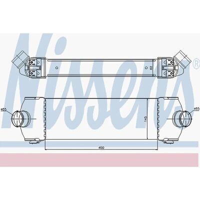 NISSENS Intercooler - luchtgekoeld, aluminium, 400mm slang, voor Transit Mk6 NISSENS Intercooler - luchtgekoeld, aluminium, 400mm slang, voor Transit Mk6