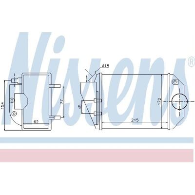 NISSENS 96690 Intercooler - Luftkølet, 215mm fin, Aluminium, Passat B5 NISSENS 96690 Intercooler - Luftkølet, 215mm fin, Aluminium, Passat B5
