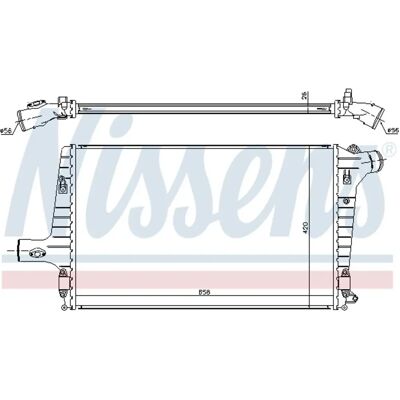 NISSENS 96706 Intercooler - Lucht-Lucht, Water-Lucht, Audi A3, A6, TT NISSENS 96706 Intercooler - Lucht-Lucht, Water-Lucht, Audi A3, A6, TT