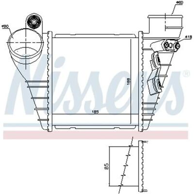 Nissens Intercooler - Air-Cooled for Audi, Seat, Skoda, VW Nissens Intercooler - Air-Cooled for Audi, Seat, Skoda, VW