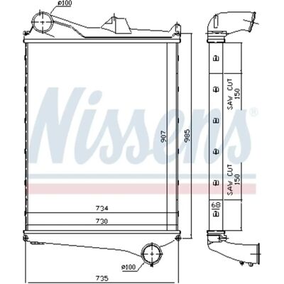 NISSENS 97006 - Ladeluftkühler für Volvo NISSENS 97006 - Ladeluftkühler für Volvo