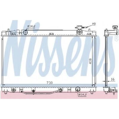 Nissens 646808 Aluminium Radiator til Toyota Camry - Radiator Nissens 646808 Aluminium Radiator til Toyota Camry - Radiator