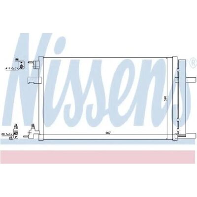 Nissens 940135 Aluminium Klimakondensator - Klimaanlage Nissens 940135 Aluminium Klimakondensator - Klimaanlage