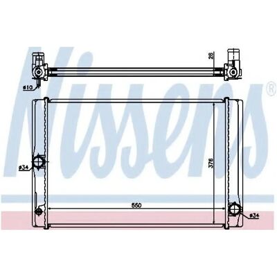 Radiateur en aluminium Nissens 64691 pour Toyota Auris & Corolla - Ailettes soudées Radiateur en aluminium Nissens 64691 pour Toyota Auris & Corolla - Ailettes soudées