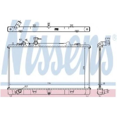 NISSENS 68507 Aluminium Kühler für Mazda 6 - Gesolde Kühlrippen NISSENS 68507 Aluminium Kühler für Mazda 6 - Gesolde Kühlrippen