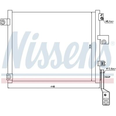 Nissens Aluminium A/C Kondensator til Hyundai Atos Mx 1.1 - Klimaanlægsdel Nissens Aluminium A/C Kondensator til Hyundai Atos Mx 1.1 - Klimaanlægsdel