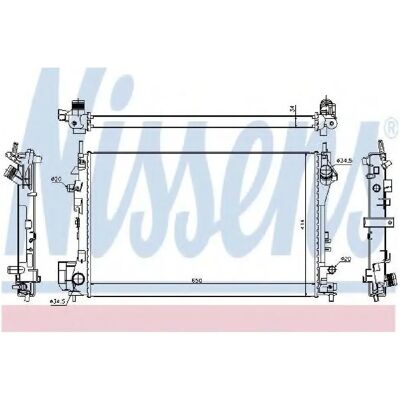 NISSENS 630742 Aluminium Kühler - Vectra C, Signum NISSENS 630742 Aluminium Kühler - Vectra C, Signum