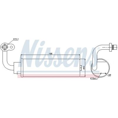 Nissens 95444 Alumiininen Ilmastointikuivain Nissens 95444 Alumiininen Ilmastointikuivain