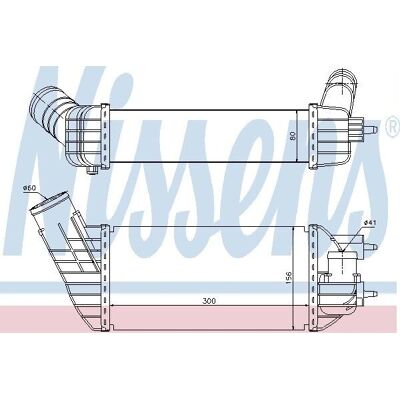 NISSENS Model 96573 Luftindtag Køler - Luftkølet radiator NISSENS Model 96573 Luftindtag Køler - Luftkølet radiator