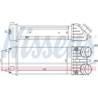 NISSENS 96593 Intercooler - Lucht-Lucht, Water-Lucht, PEUGEOT 207, 2008 NISSENS 96593 Intercooler - Lucht-Lucht, Water-Lucht, PEUGEOT 207, 2008