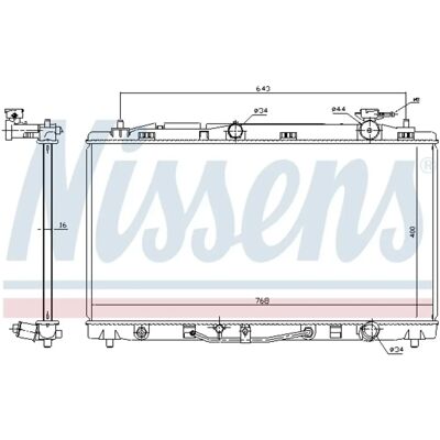 NISSENS 646812 Aluminium Kühler - Kühlsystem NISSENS 646812 Aluminium Kühler - Kühlsystem
