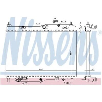 NISSENS 69234 Aluminium Køler - Motorkøling NISSENS 69234 Aluminium Køler - Motorkøling
