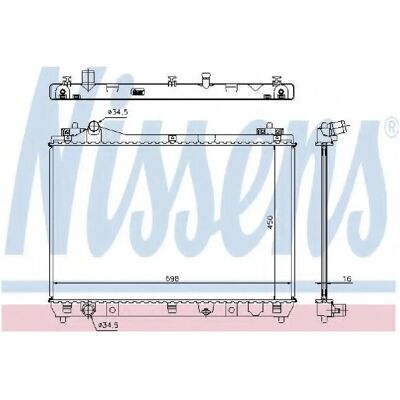 Nissens Suzuki Grand Vitara II Aluminium Kühler - Motorraumkühlung Nissens Suzuki Grand Vitara II Aluminium Kühler - Motorraumkühlung