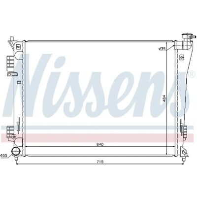 NISSENS 67550 Aluminium Radiator - Hyundai i40 CW NISSENS 67550 Aluminium Radiator - Hyundai i40 CW